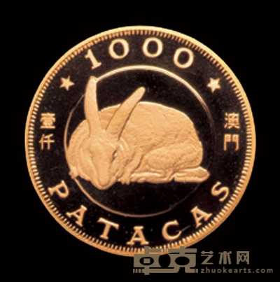 1983年澳门猪年金币一枚 
